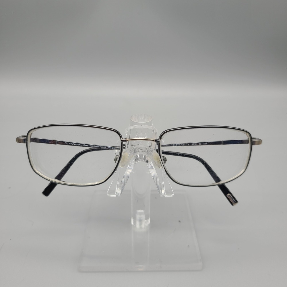 Eschenbach Titanflex 3810 Eyeglasses Gunmetal Titanium Rectangular Frames 53-19